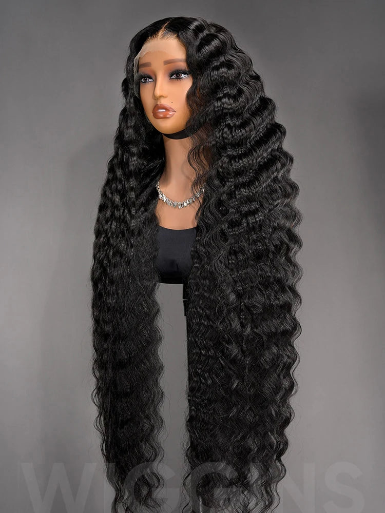 50 Inch Loose Deep Wave Curly Human Hair Wig – 13×6 HD Lace Frontal, 13×4 Lace Front, 7×5 Glueless Closure & 360 Full Lace, Brazilian Hair