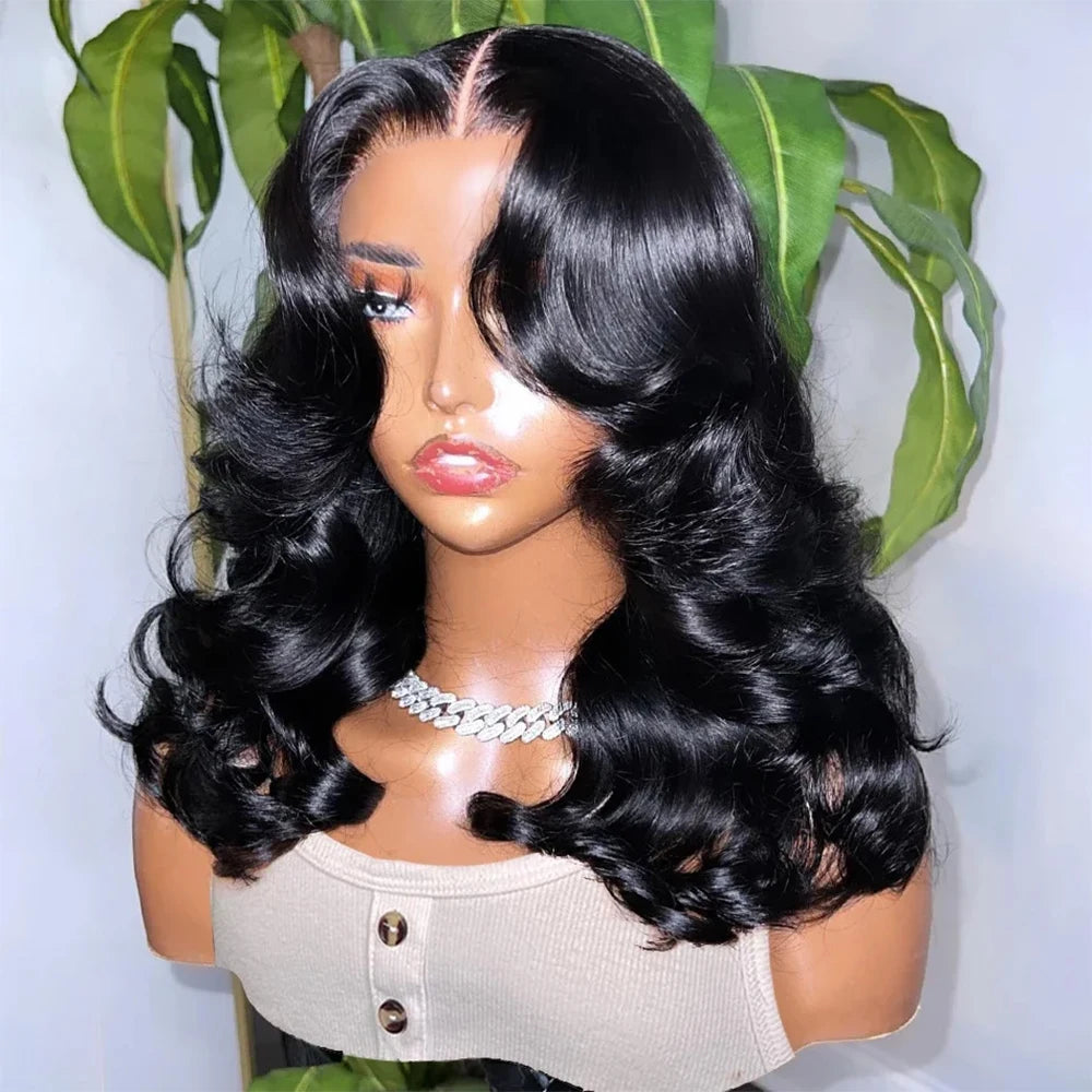 Glueless Body Wave Bob Human Hair Wig – Ready to Wear Pre Cut Lace Front 13×4 & 7×5, Brazilian Hair, Pre-Plucked
