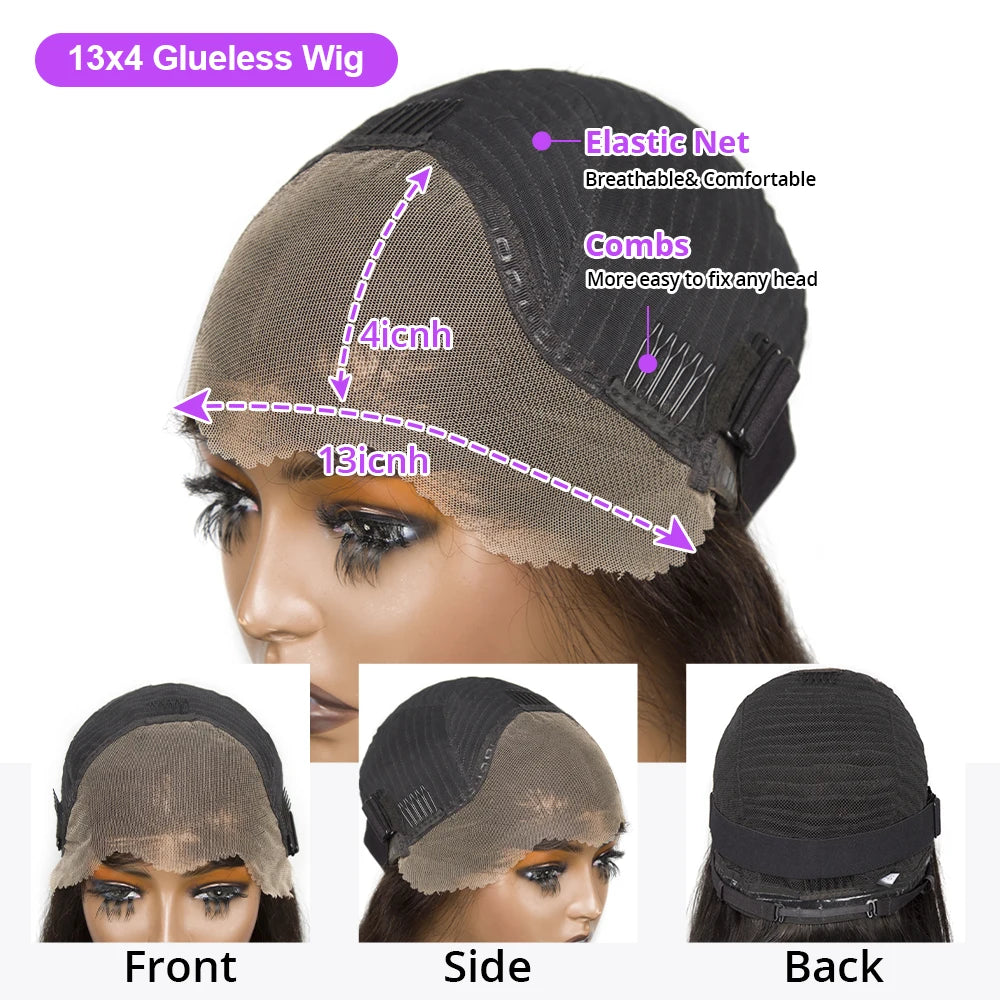 50 Inch Loose Deep Wave Curly Human Hair Wig – 13×6 HD Lace Frontal, 13×4 Lace Front, 7×5 Glueless Closure & 360 Full Lace, Brazilian Hair