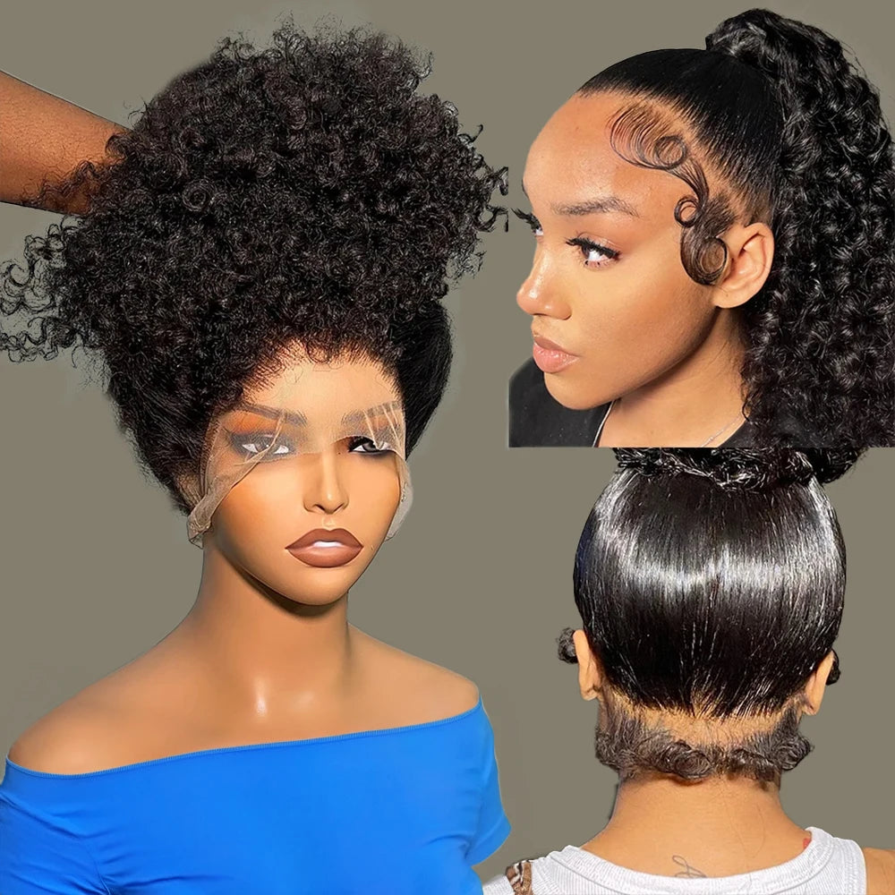 360 Full HD Lace Frontal Human Hair Wig – Water Wave Curly 13×4 & 13×6, Pre-Plucked Natural Hairline
